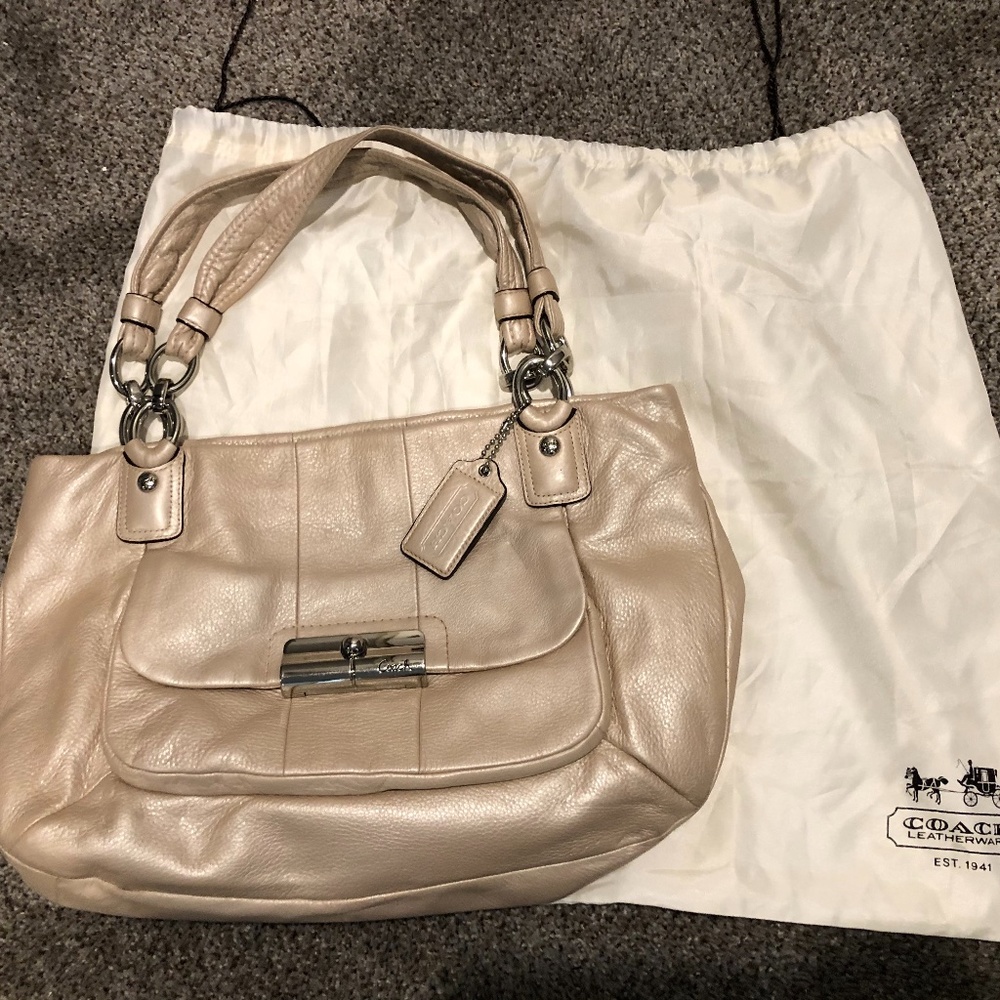 Coach metallic purse